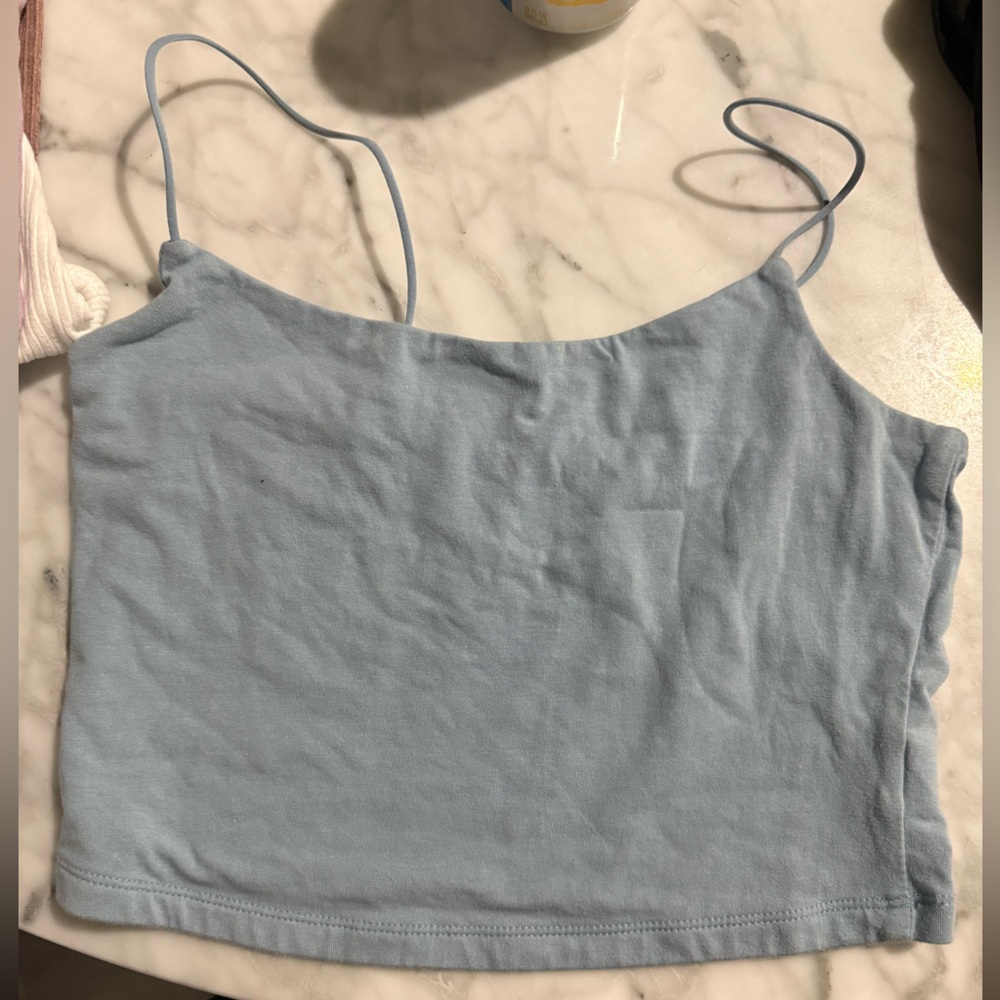 Aeropostale Blue Bungee Crop top